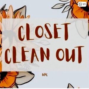 Closet Clean Out!!!!!